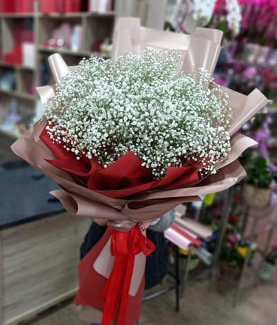 Букет цветов из: Гипсофила в Серафимовский