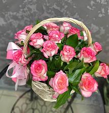 Цветочная композиция из Розы в корзине #REPLACE_PRED# Серафимовский